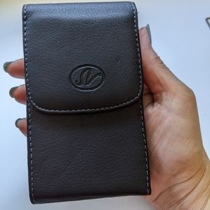 Black Case with Flap, Clip to hang on Belt, man made material , Multi use- SALE